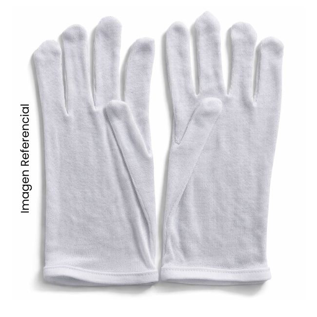 GUANTES BLANCO TALLA 04 (14CM LARGO APROX) PAR