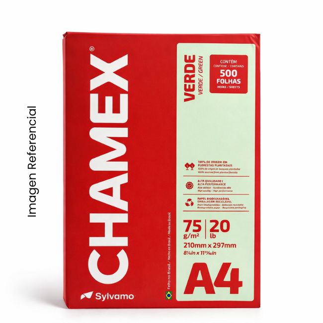 CHAMEX BOND A4 75GR 1/2MLL VERDE