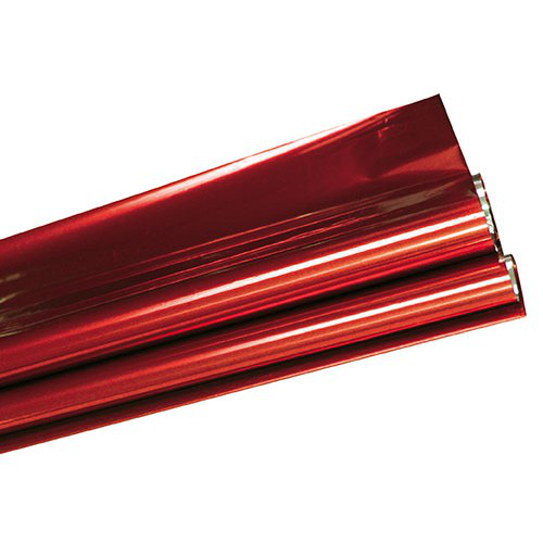 PAPEL METALICO ROJO 45CM