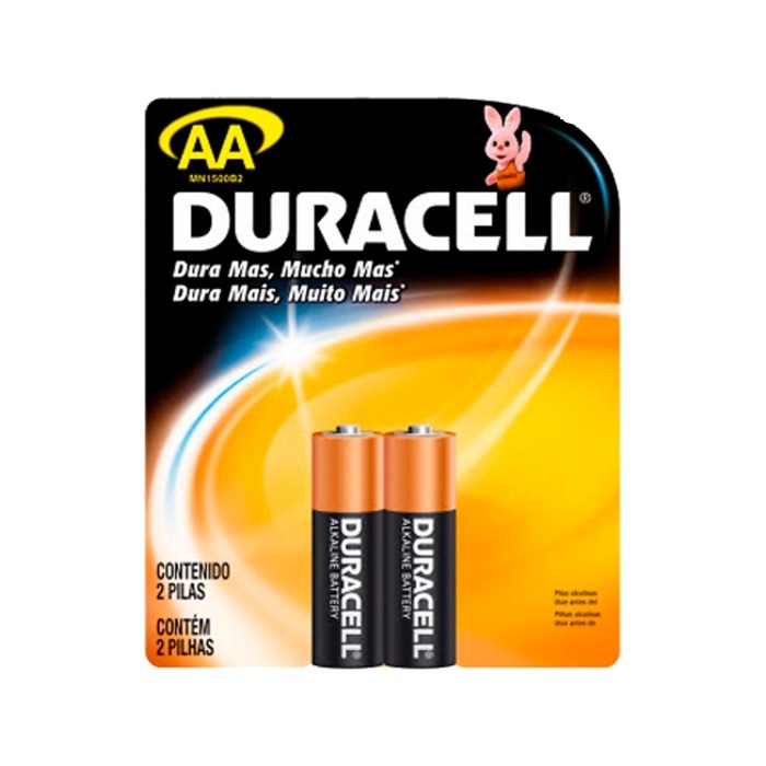 DURACELL PILAS AA ALCALINAS 2UND