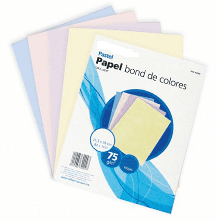 UR PAPEL BOND PASTEL PQTX50HJ