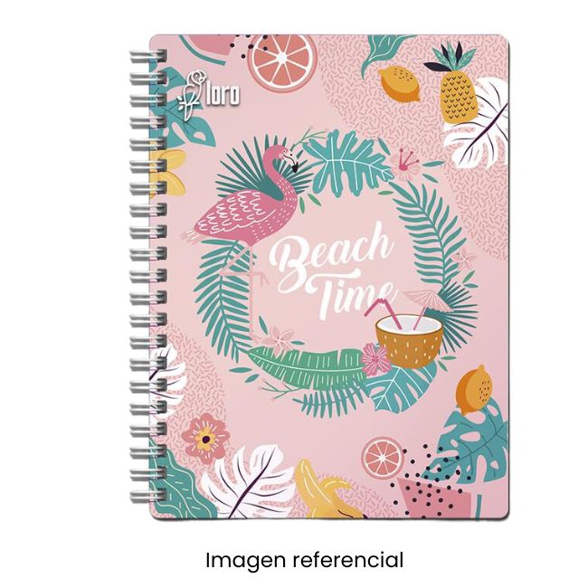 SMART BOOK CUADERNO ANILLADO 126HJ A5 TAPA DURA C/ LIGA