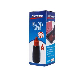 ARTESCO TINTA PARA TAMPON 30ML ROJO