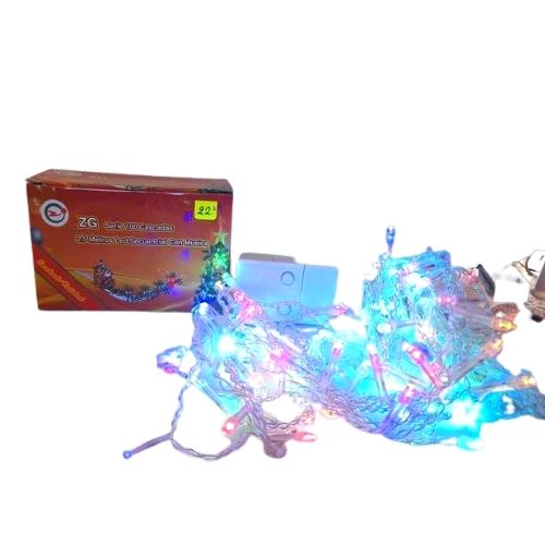 NVD LUZ LED X 100 CASCADA MULTICOLOR