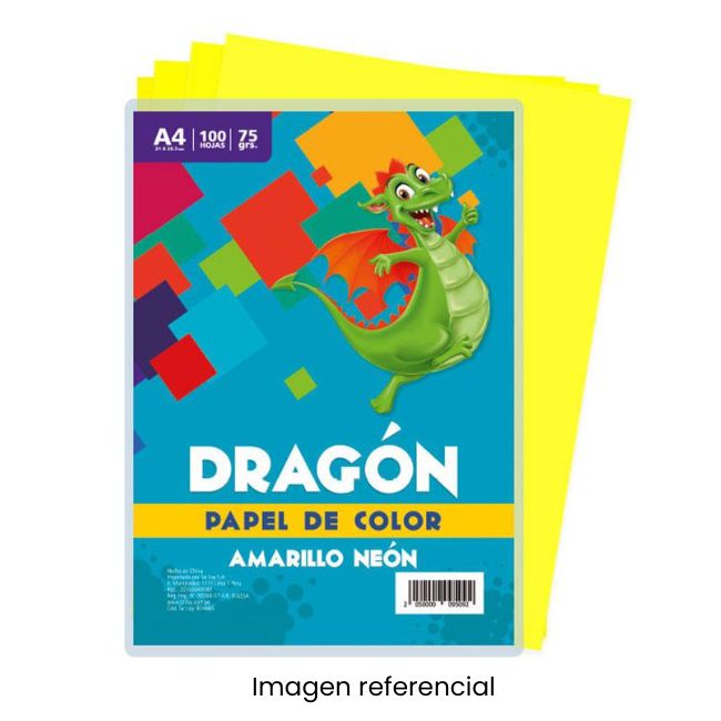 DRAGON PAPEL ARCO IRIS 75GR A4 1/2 MLL