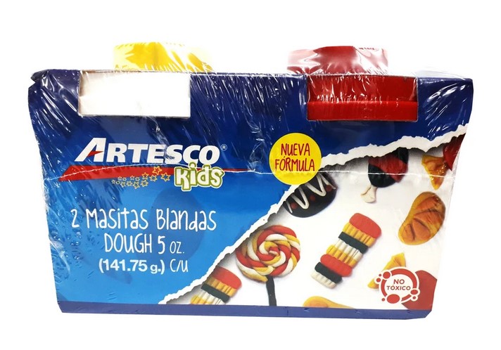 ARTESCO MASITA BLANDA 5ONZ CJX2 BLANCO Y ROJO