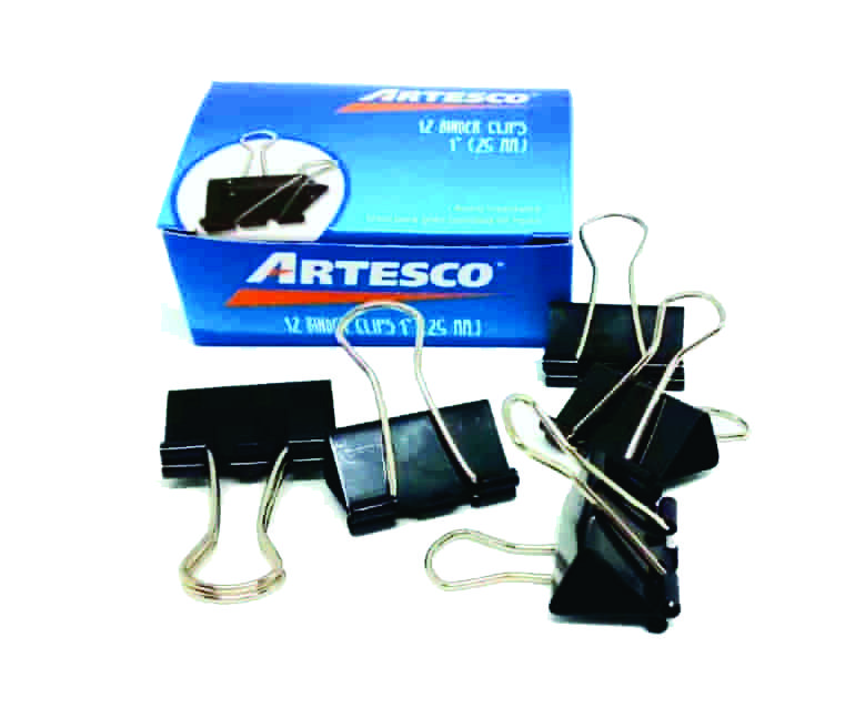 ARTESCO BINDER CLIPS 1in (25MM) CJX12