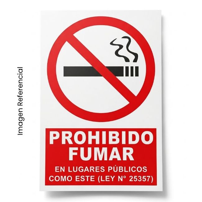 SEÑAL ADHESIVA PROHIBIDO FUMAR A4
