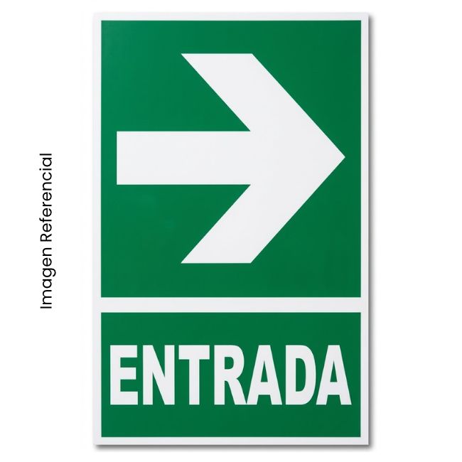 SEÑAL ADHESIVA ENTRADA DERECHA A4