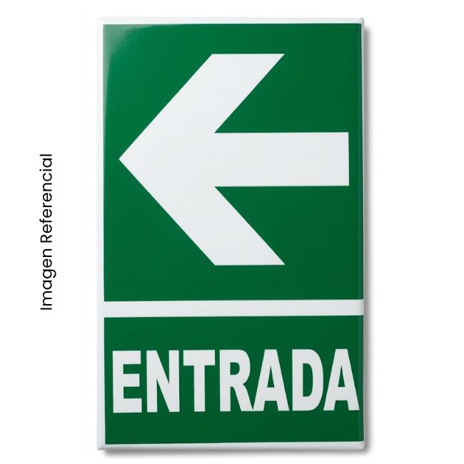 SEÑAL ADHESIVA ENTRADA IZQUIERDA A4