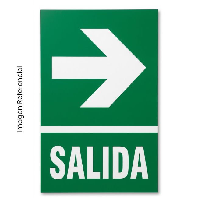 SEÑAL ADHESIVA SALIDA DERECHA A4