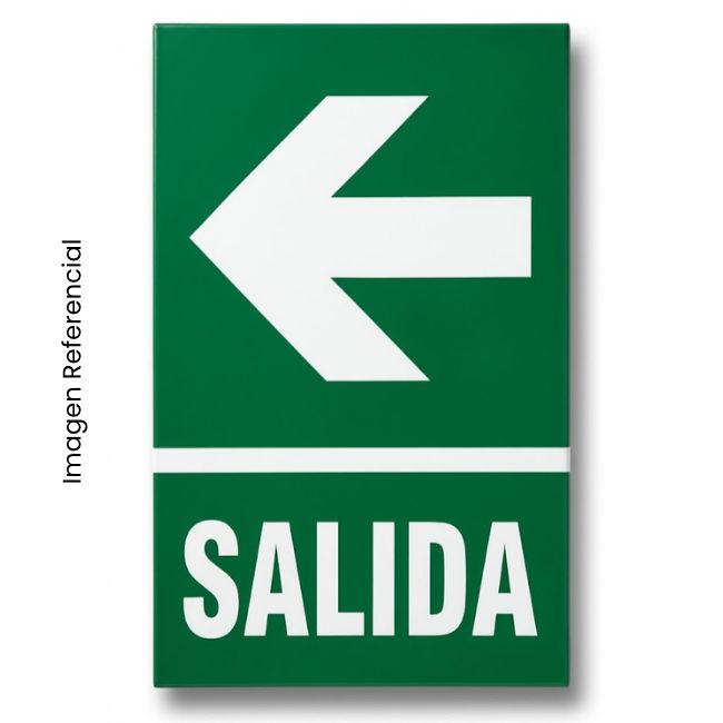 SEÑAL ADHESIVA SALIDA IZQUIERDA A4