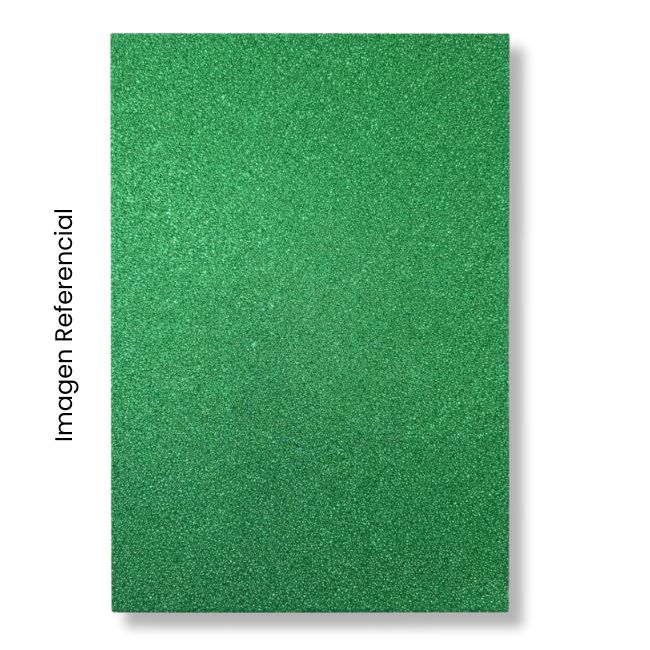 MICROPOROSO A4 ESCARCHADO ADHESIVO VERDE HOJA