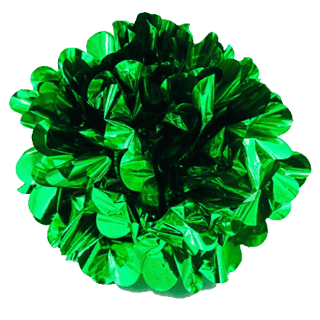 POM POM METALICO VERDE