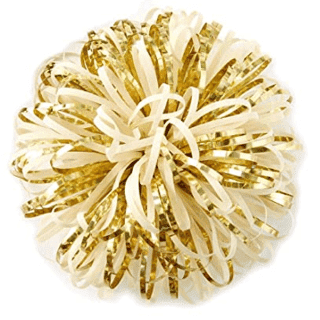 POM POM METALICO DORADO UND