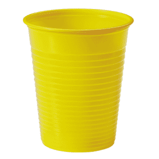 VASO PLASTICO AMARILLO