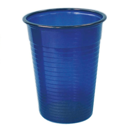 VASO PLASTICO AZUL