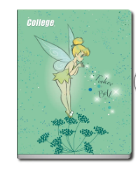 COLLEGE A4 80H CUADRI TINKER BELL/BABY YODA