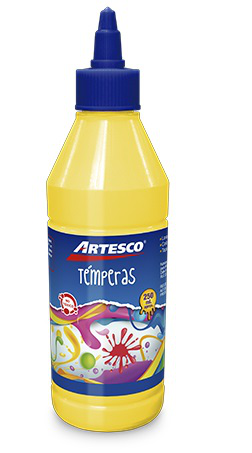 ARTESCO TEMPERA 250ML AMARILLO CON APLICADOR