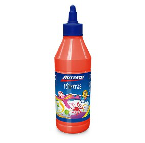 ARTESCO TEMPERA 250ML ROJO CON APLICADOR