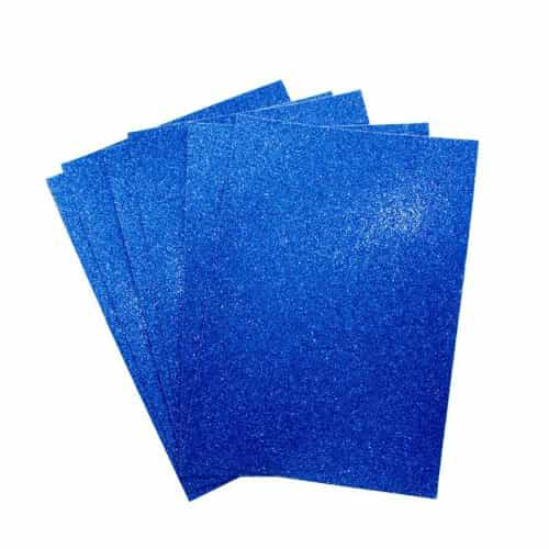 PAPEL ADH A4 ESCARCHADO AZUL