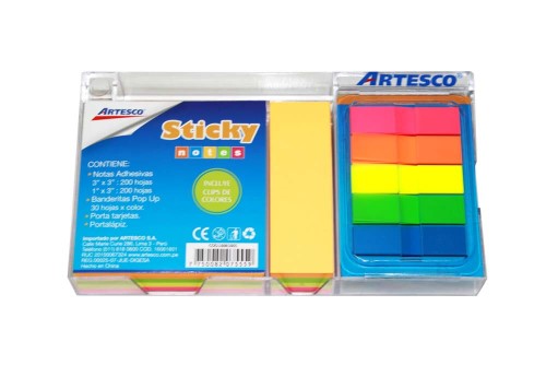 ARTESCO DISPENSADOR DE NOTAS ADH + CLIPS