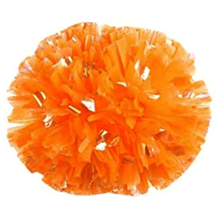 POM POM METALICO NARANJA