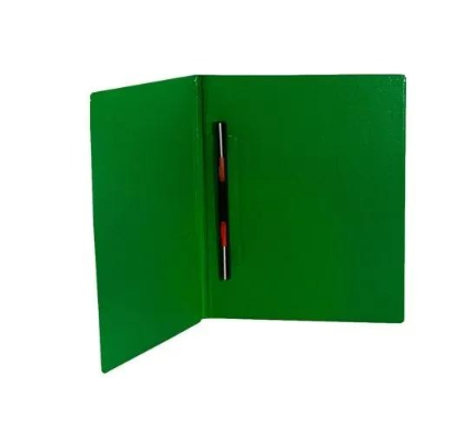 ALPHA FOLDER A4 DOBLE TAPA C/GUSANILLO VERDE