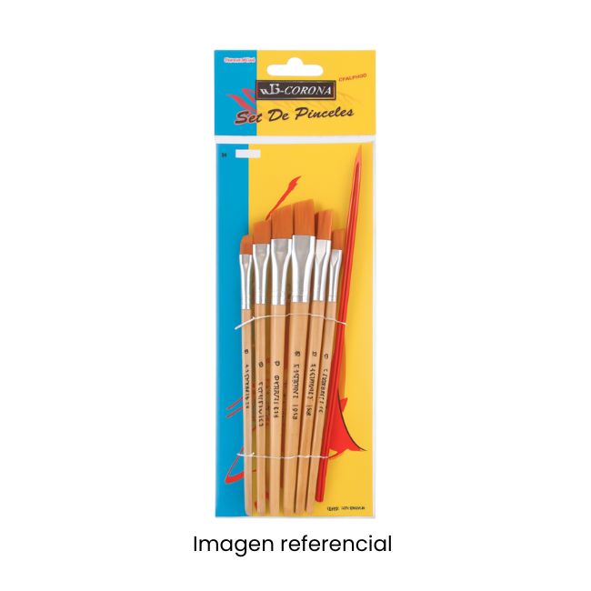 JUEGO DE PINCELES BISCELADO X6