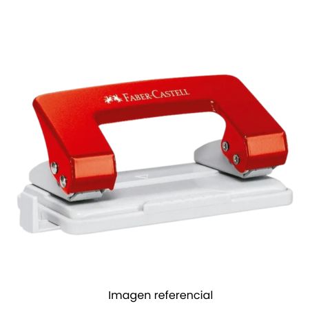 FABER CASTELL PERFORADOR ESCOLAR U10 10H ROJO