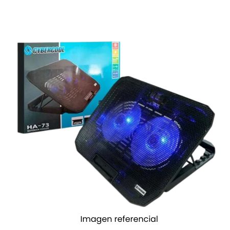 CYBERCOOL COOLER PARA LAPTOP HA-73 02 VENTILADORES