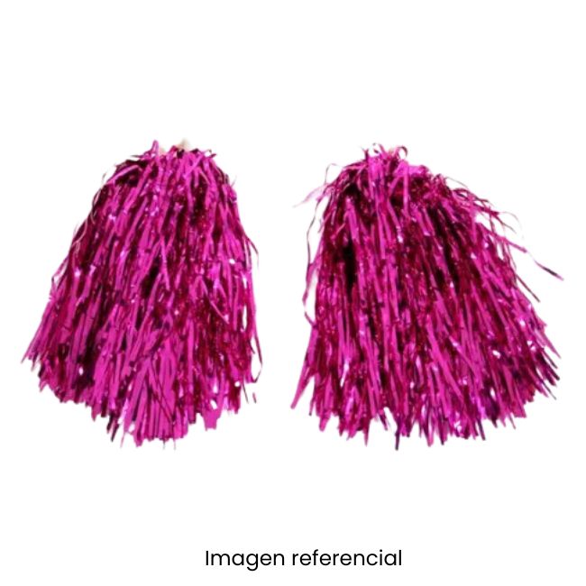 POM POM METALICO ROSADO UND