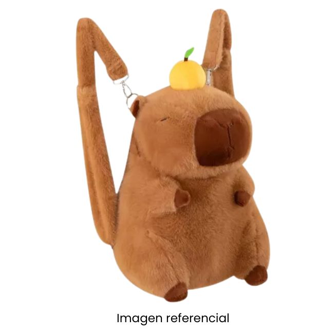 KAWAII MOCHILA PELUCHE CAPIBARA