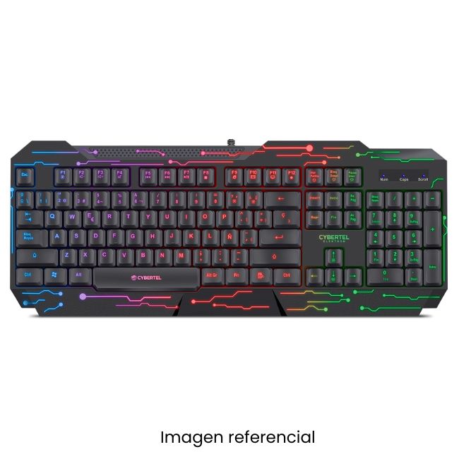 CYBERTEL TECLADO GAMER ELEKTRON CYB K508 USB RAINBOW