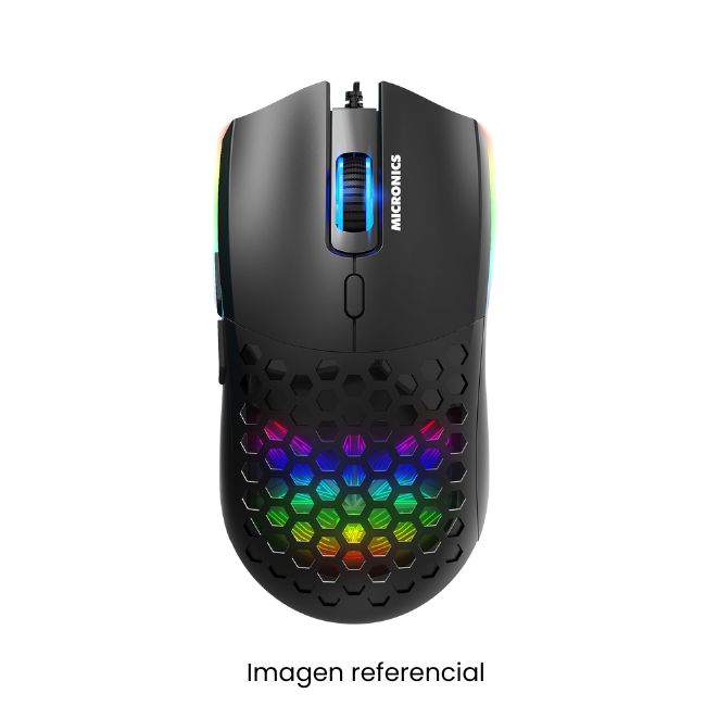 MICRONICS MOUSE GAMER LIGHTER MIC GM804 USB RGB 7BOT 12800DPI