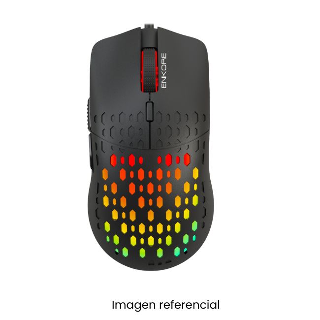 ENKORE MOUSE GAMER VIBRAT EKM303 USB 7LEDS 6BOTONES 3600DPI