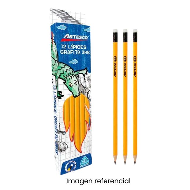 ARTESCO LAPIZ AMARILLO 2HB C/B CJX12