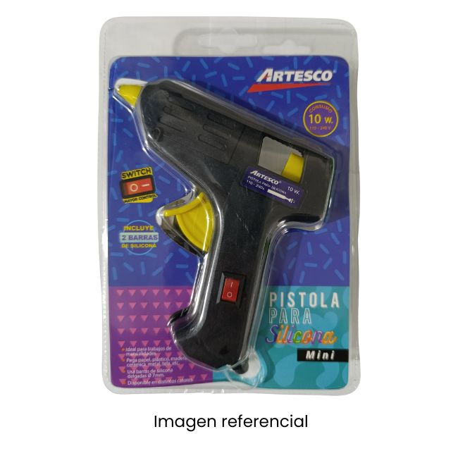 ARTESCO PISTOLA PARA SILICONA CHICA CON SWITCH 15W