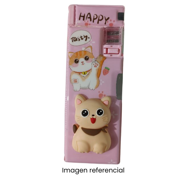 KAWAII CARTUCHERA MULTIFUNCIONAL GATITO XPM PM-551-21