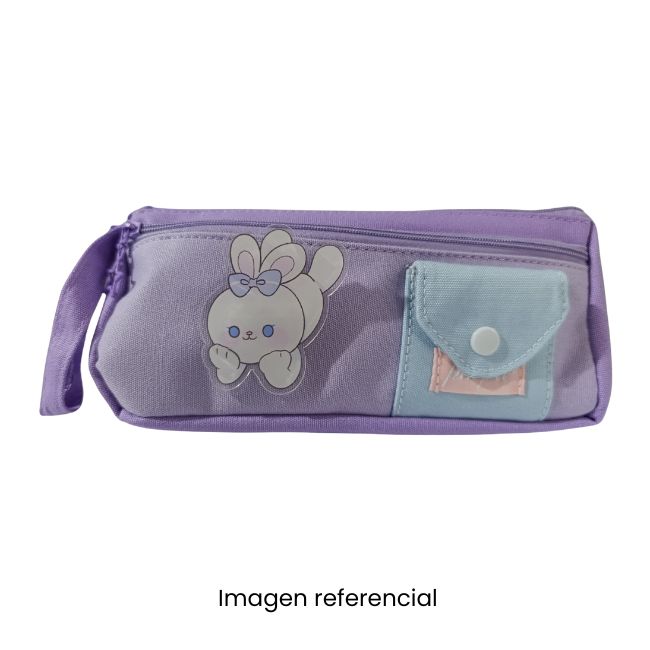 KAWAII CARTUCHERA TELA CON BOLSILLO YEA MOKO 1020002