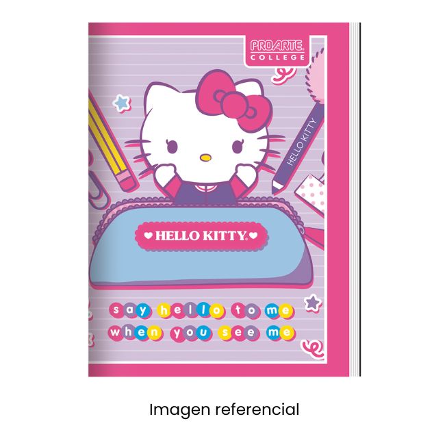 COLLEGE CUADERNO A4 CUADRICULADO HELLO KITTY 80 HOJAS