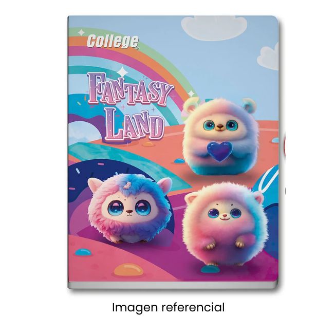 COLLEGE CUADERNO A4 CUADRIMATIC 1X1 MAGIC WORLD 80 HOJAS