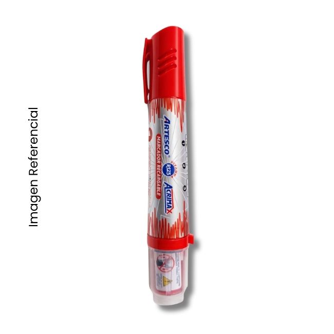ARTESCO PLUMON ACRIMAX RECARGABLE R123 ROJO