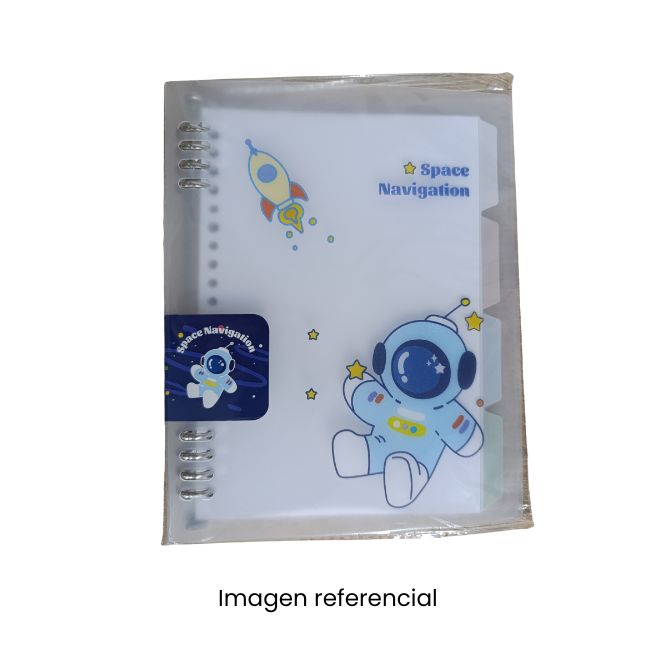 KAWAII CUADERNO ANILLADO INFINITO A5 60H SPACE 1021190