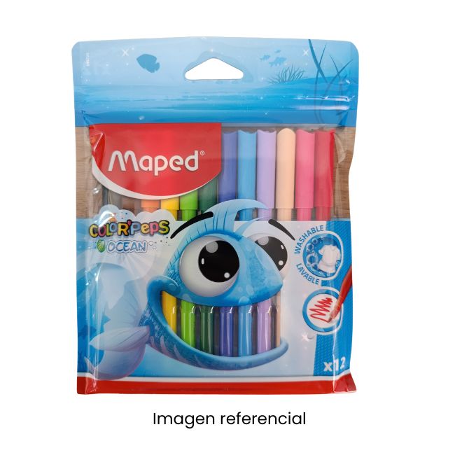 MAPED PLUMONES OCEAN FUNDA PLASTICA X12UND
