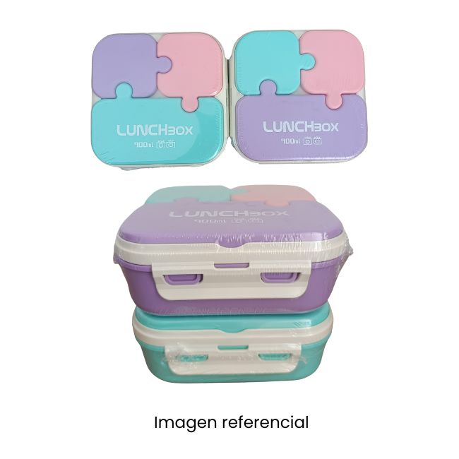 PLASTIHOGAR TAPER CUADRADO C/DIVICIONES PUZZLE 1LT