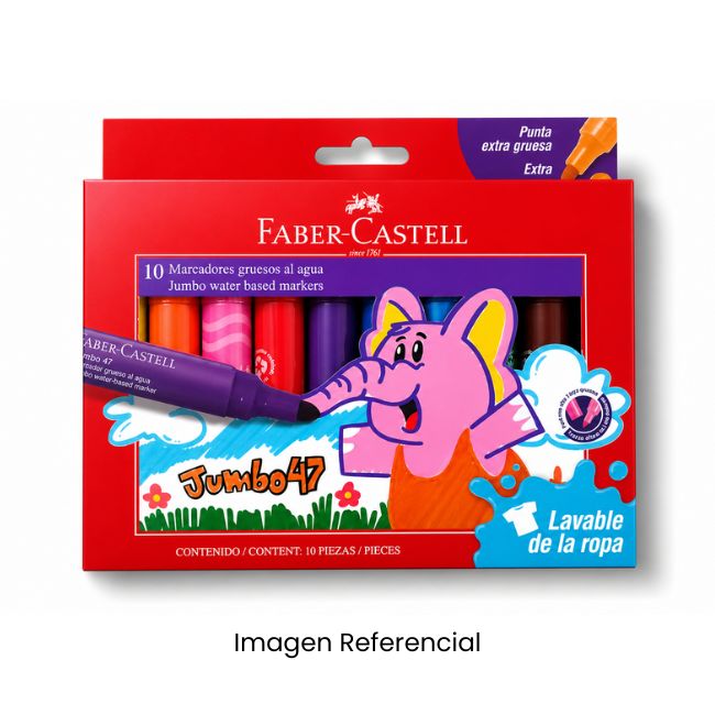 FABER CASTELL PLUMON 47 JUMBO X10
