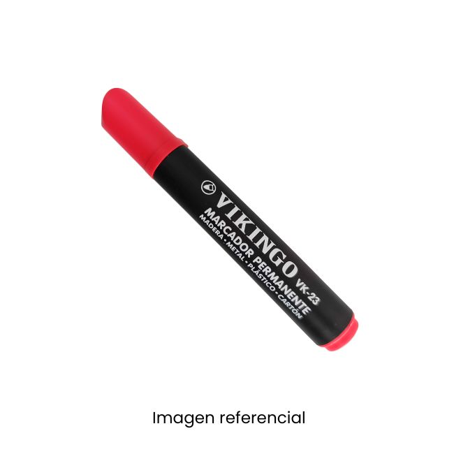VIKINGO PLUMON PERMANENTE GRUESO 23 ROJO