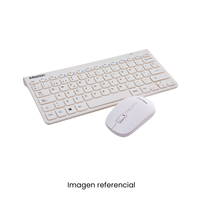 MEETION KIT TECLADO MOUSE INALAMBRICO MINI4000 BLANCO