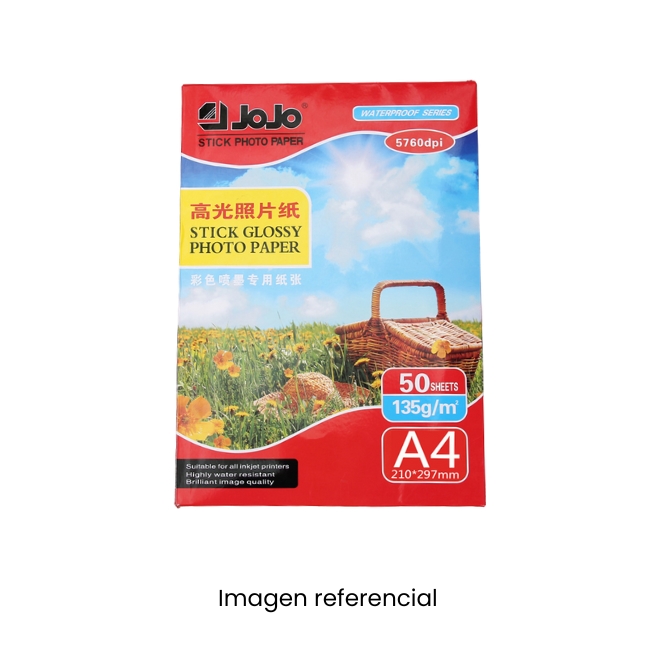 JOJO PAPEL FOTOGRAFICO ADH A4 135GR BOLSAX20